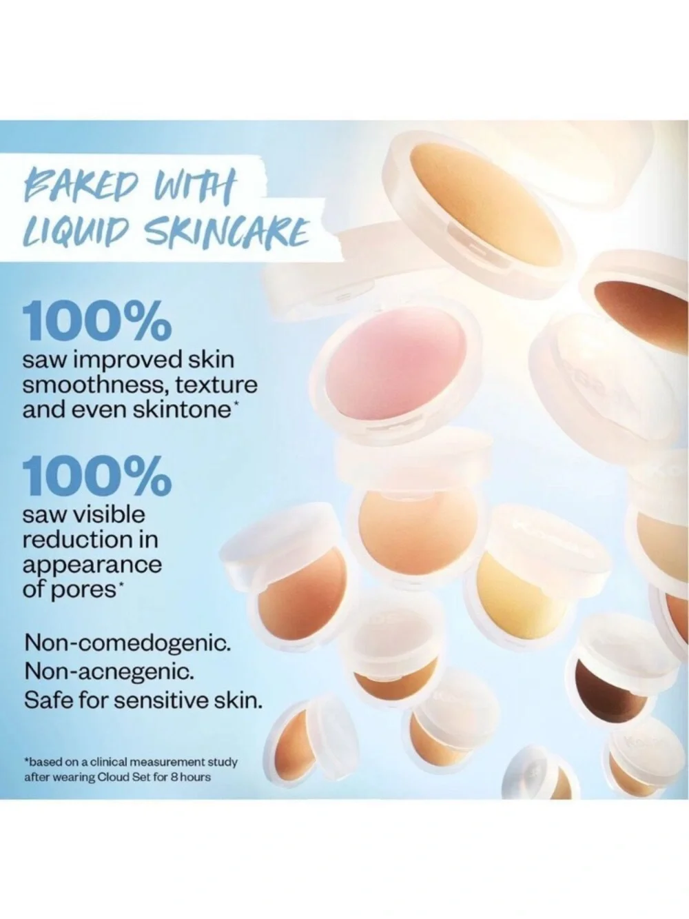 Kosas Cloud Set Baked Setting & Smoothing Powder in Feathery (Light-Medium) NEW